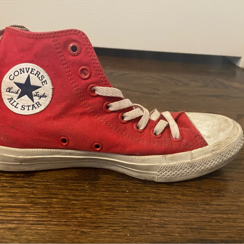 Red High Top Converse
